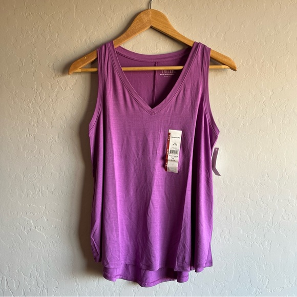 Time and Tru Women's Hi-Low Relaxed Fit Sleeveless Tank Top Purple Size M (8-10) - Picture 4 of 13